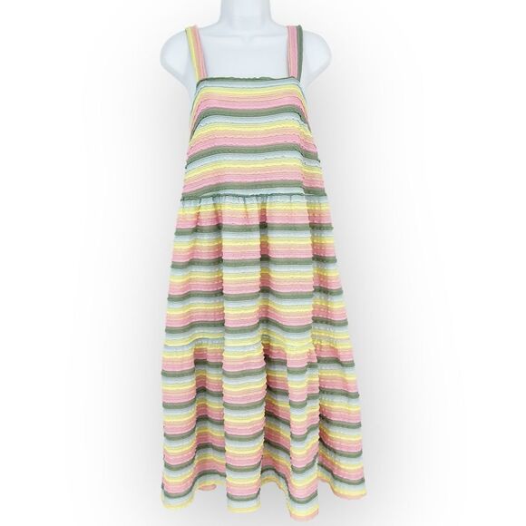 Corey Lynn Calter Dresses & Skirts - COREY‎ LYNN CALTER NWT XS Pastel Ribbon Band Nova Dress MIDI Cottagecore